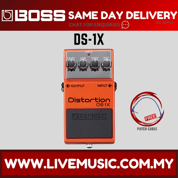 Boss DS-1X Distortion Special Edition Guitar Effect Pedal (DS1X/DS-1/DS1)
