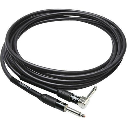 Hosa HGTR-020R Pro Guitar Cable, Straight to Angled, 20ft (HGTR020R/HGTR 020R)