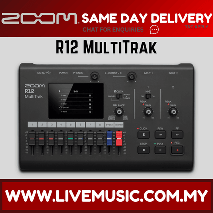Zoom R12 MultiTrak Recorder with Touchscreen ( R-12 / R 12 )