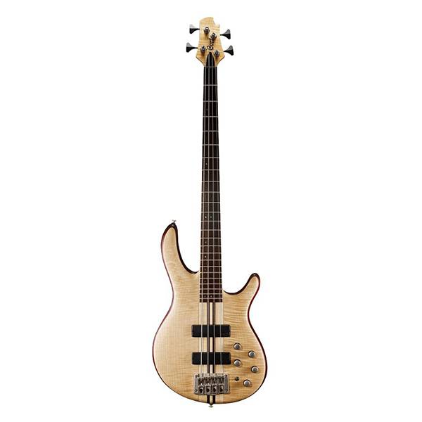 Cort A4 Plus FMMH 4-String Bass Guitar Rosewood Fretboard with Bag - Open Pore Natural (A-4/A 4)