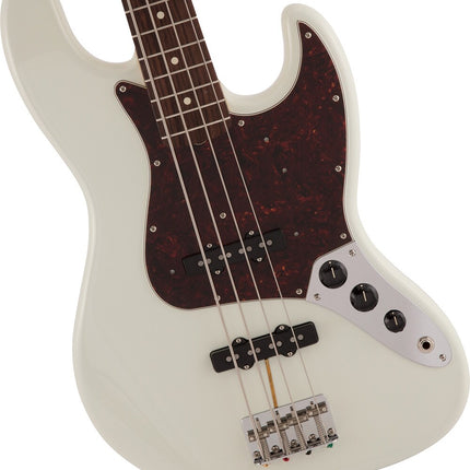 Fender Japan Heritage 60s Jazz Bass Guitar, Rosewood Fretboard - Olympic White