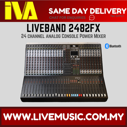 IVA LiveBand 2482FX 24 Channel Analog Console Power Mix ( 2482-FX / 2482 FX )