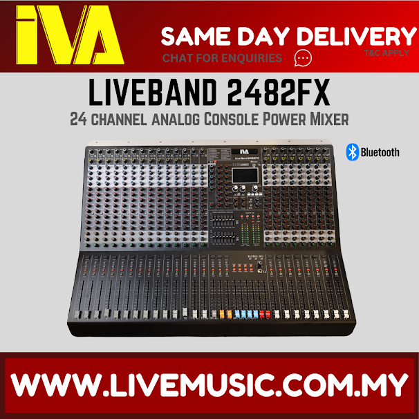 IVA LiveBand 2482FX 24 Channel Analog Console Power Mix ( 2482-FX / 2482 FX )