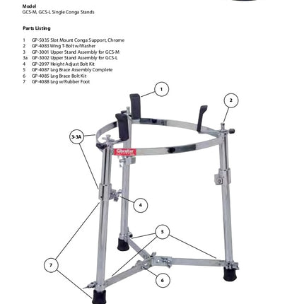 Gibraltar GCS-L Large Single Conga Stand