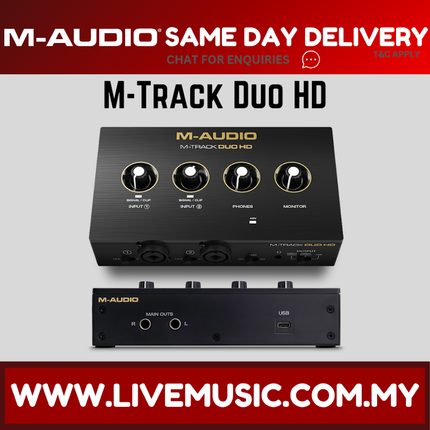 M-Audio M-Track Duo HD USB-C Audio Interface