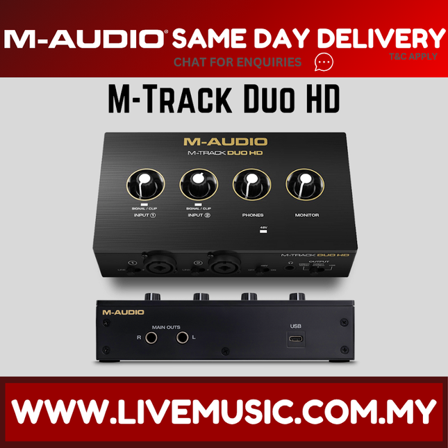 M-Audio M-Track Duo HD USB-C Audio Interface