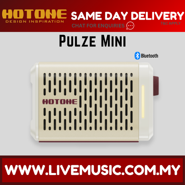 Hotone Pulze Mini BT Modeling Amplifier, White Edition ( PulzeMini )