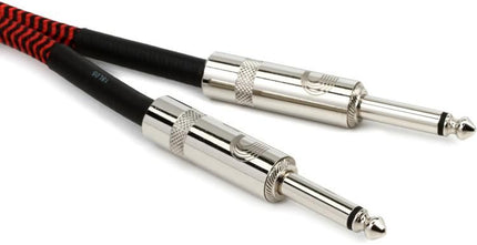 D'Addario Planet Waves PW-BG-10RD Braided Instrument Cable - 10 feet Red (PWBG10RD)