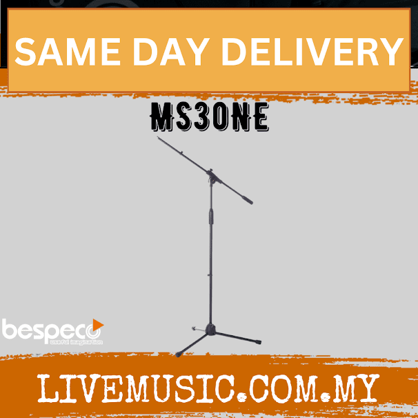 Bespeco MS30NE Professional Microphone Boom Stand ( MS 30 NE / MS-30-NE )