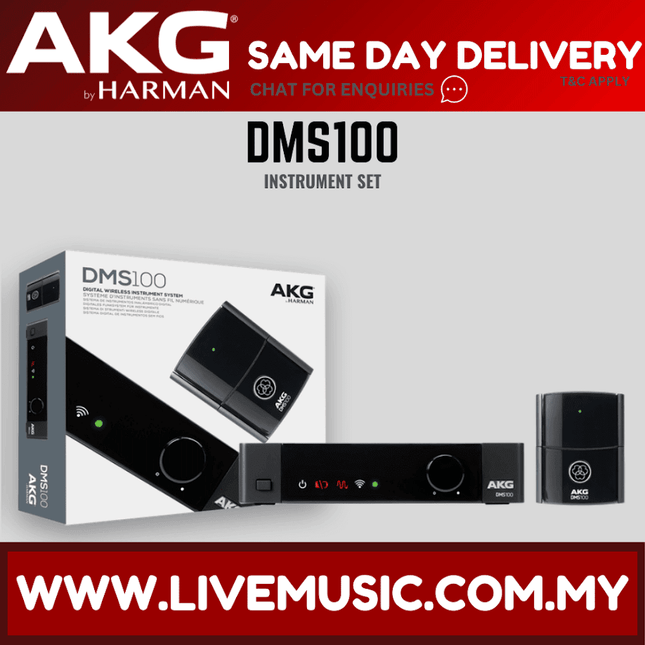 AKG DMS100 Digital Bodypack Wireless Instrument Set System (DMS-100/DMS 100)