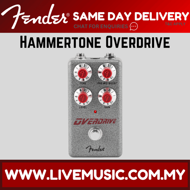 Fender Hammertone Overdrive Guitar Effects Pedal