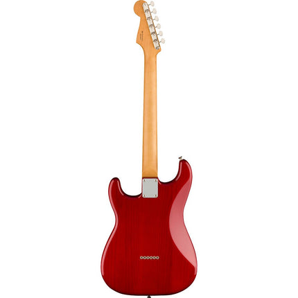 Fender Noventa Stratocaster Electric Guitar, Pau Ferro Fretboard - Crimson Red Transparent