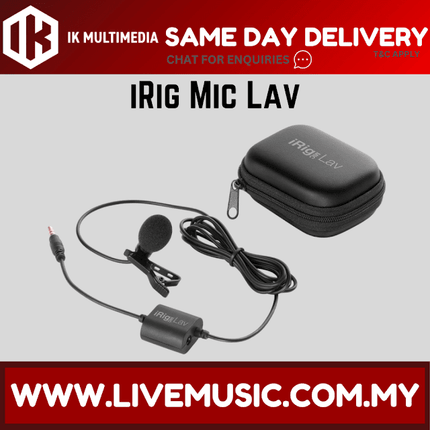 IK Multimedia iRig Mic Lav - Lavalier Microphone for iOS and Android