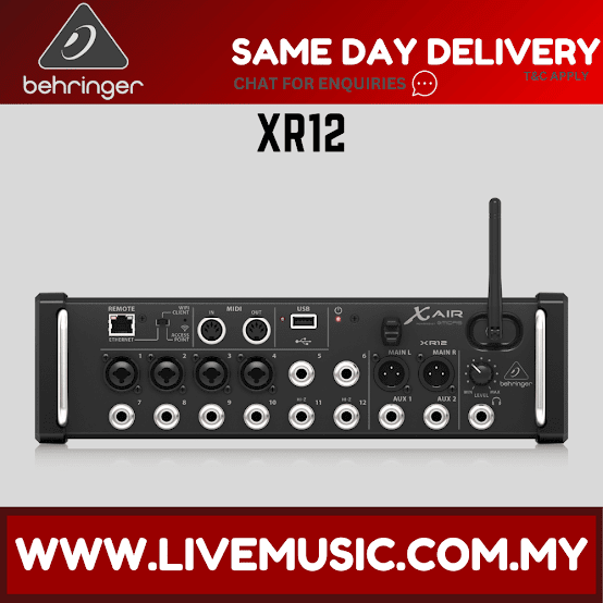 Behringer X Air XR12 Tablet-controlled Digital Mixer ( XR-12 / XR 12 )