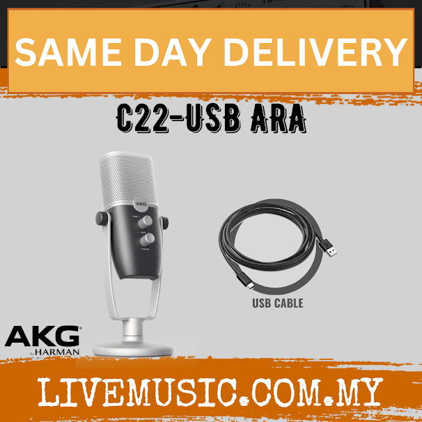AKG C22-USB ARA Professional Dual-Pattern USB Condenser Microphone (C22USB C22)
