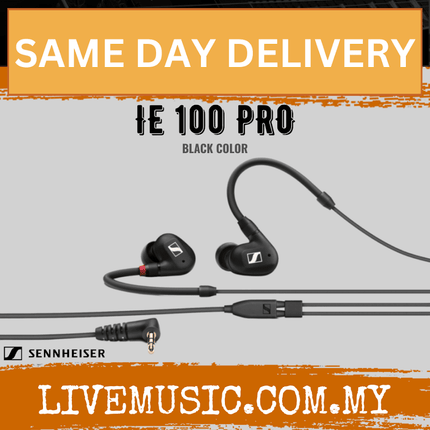 Sennheiser IE 100 PRO In-Ear Monitoring Headphones - Black ( IE100 / IE-100 )