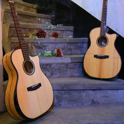Cort Earth Bevel Cut - Acoustic Guitar with Gig Bag - Open Pore