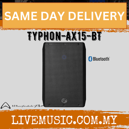 WHARFEDALE PRO TYPHON-AX15BT Series 770 Watts RMS 15" 2-Way Loudspeaker with Bluetooth - Each / Pair (AX15 BT AX15-BT)