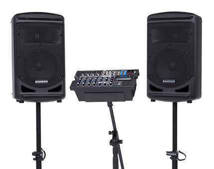 Samson Expedition XP800 8 Channel Mixer 800W 2 Way Speaker Portable PA System With Bluetooth (XP 800/XP-800)