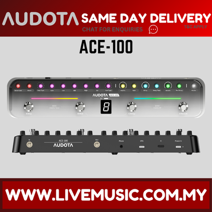 Audota ACE-100 Intelligent Combined Effects Pedal ( ACE100 ACE 100 )