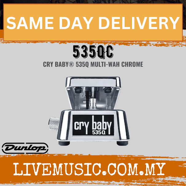 Jim Dunlop 535Q-C Cry Baby 535Q Multi-wah Pedal - Chrome (535QC / 535Q C)