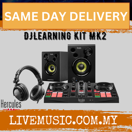 Hercules DJ DJLearning Kit - Complete DJ System for Beginners (DJLEARNINGKIT)