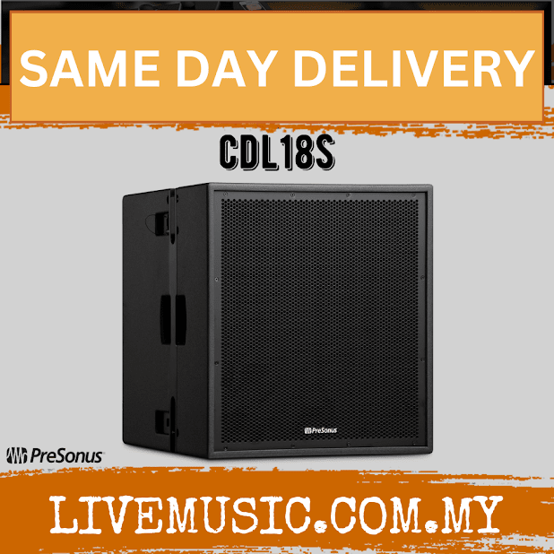 PreSonus CDL18s Dante-enabled 1x18 inch Active Subwoofer - Each (CDL-18S/CDL 18S)