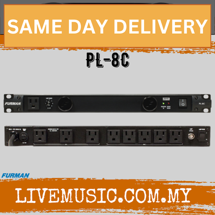 Furman PL-8C Power Conditioner with Lights - 15A ( PL8C / PL 8C )