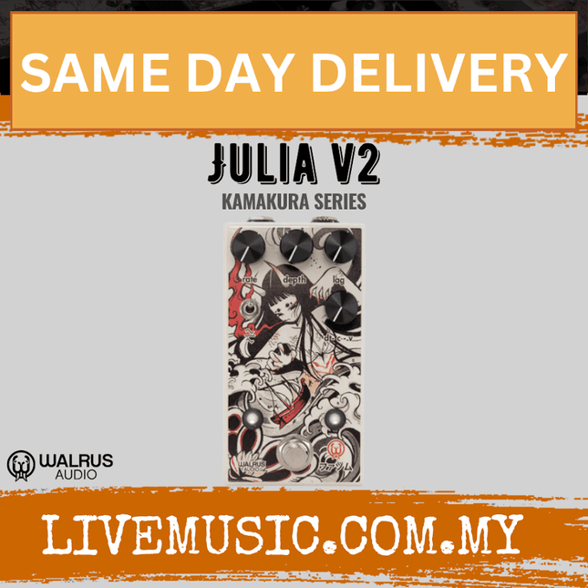 Walrus Audio Julia Analog Chorus & Vibrato V2 Guitar Effects Pedal, Kamakura Series