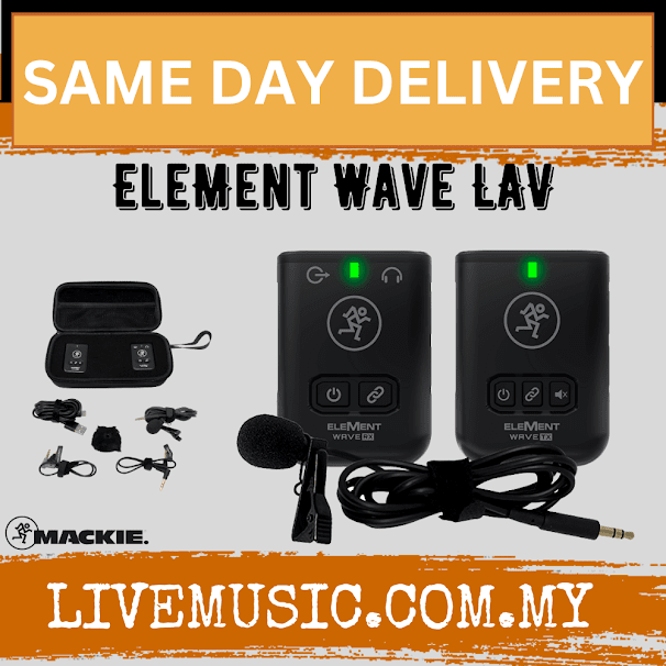 Mackie EleMent Wave LAV Wireless Microphone System (WaveLAV/Wave-LAV)
