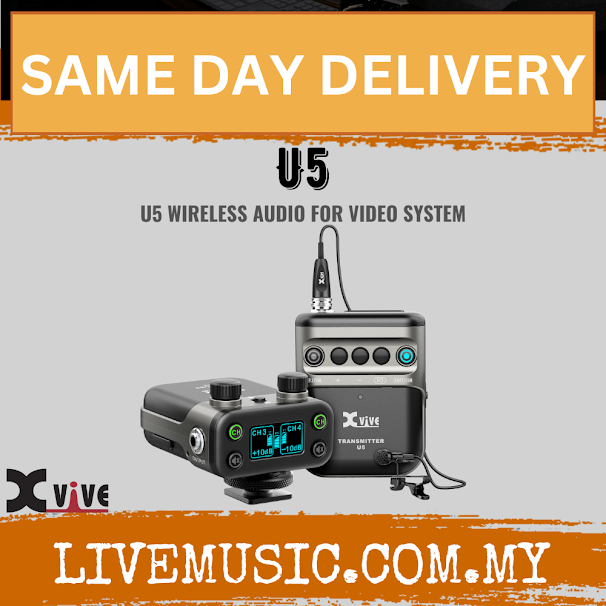 Xvive U5 Wireless Audio For Video System With LV1 Lavalier Mic For Microphones And DSLR Camera ( U 5 )