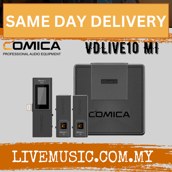 Comica Audio VDLive10 MI Ultracompact 2-Person Digital Wireless Microphone For IOS Devices (VDLive10-MI)