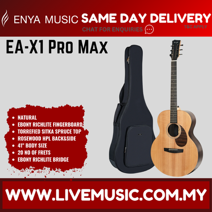 ENYA EA-X1 PRO MAX 41" Acoustic Guitar - Natural ( EAX1PROMAX EAX1 )