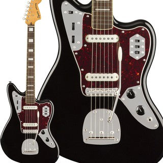 Squier Classic Vibe 70s Jaguar Electric Guitar, Laurel Fingerboard - Black
