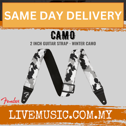 Fender Camo Guitar Strap, Winter