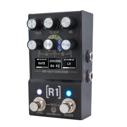Walrus Audio MAKO Series MKII R1 High-Fidelity Stereo Reverb Guitar Effects Pedal