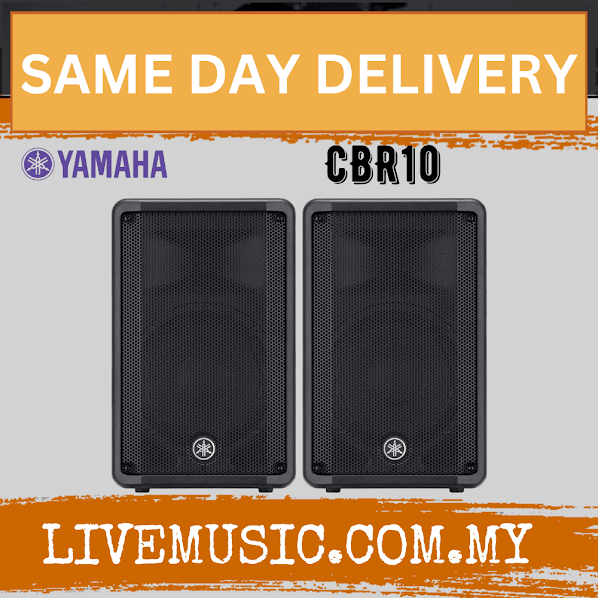 Yamaha CBR10 700-Watt 10 inch Passive Speaker w/Speaker Stand - Pair ( CBR-10 / CBR 10 )