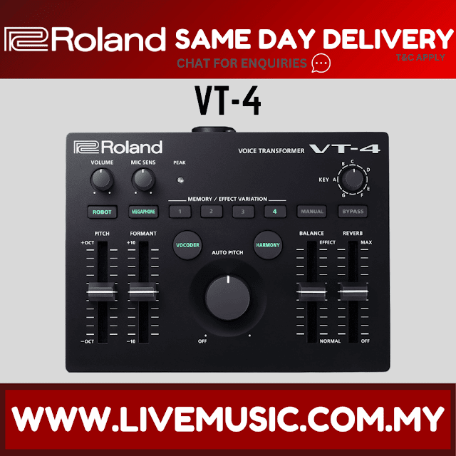 Roland VT-4 Voice Transformer Vocal Effects Processor (VT4)