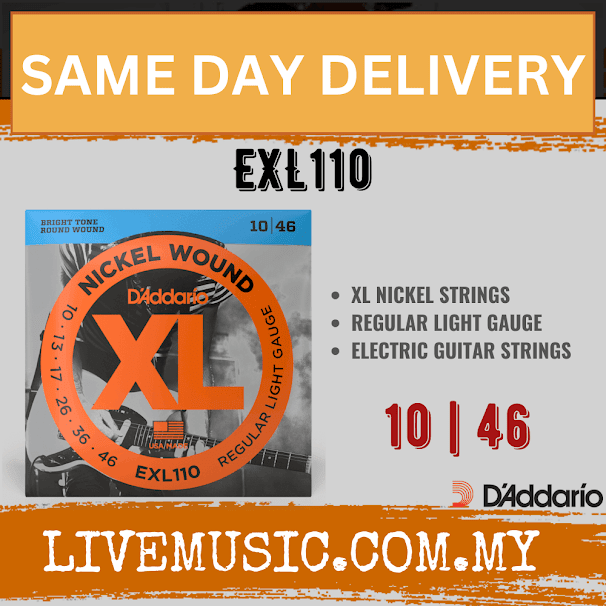 D'Addario EXL110 - Nickel Wound Electric Strings, Regular Light (10-46)(DAddario)