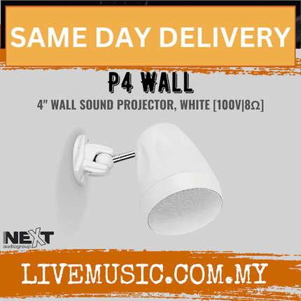 Next Audio P4 Wall 4? Wall Sound Projector, Black / White ( P4WALL / P4W / P4-WALL )