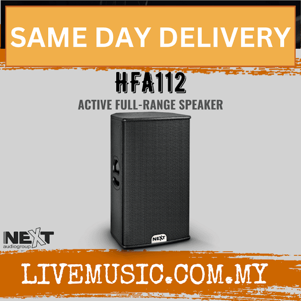 Next Audio HFA112 Active 2-way Full-Range Speaker ( HFA-112 / HFA 112 )