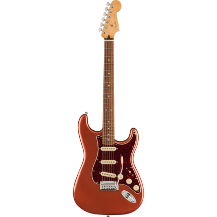 Fender Player Plus Stratocaster Electric Guitar, Pau Ferro Fretboard - Aged Candy Apple Red