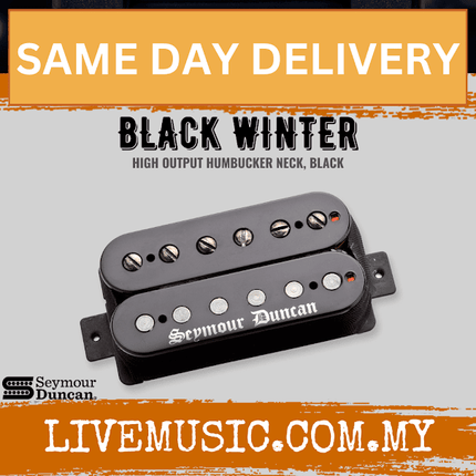 Seymour Duncan 11102-90-B Black Winter, High Output Passive Humbuckers Neck, Black