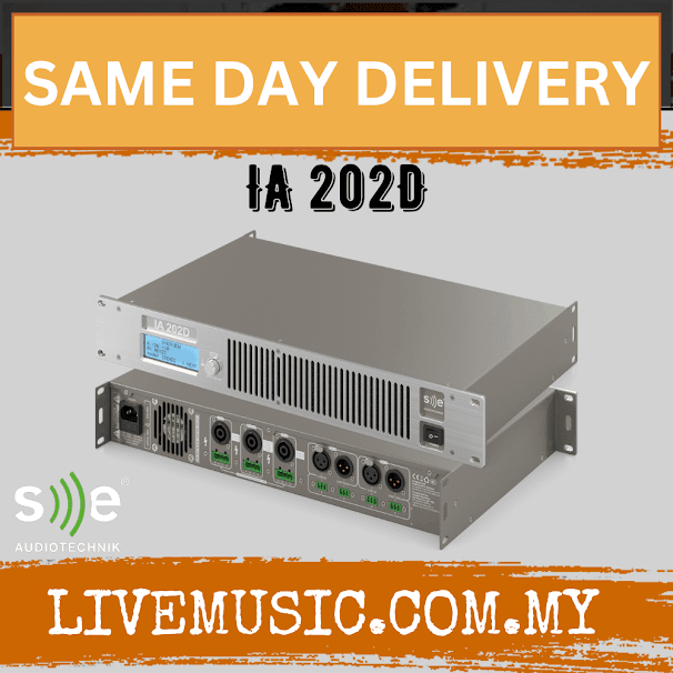 Se Audiotechnik I-LINE IA 202D  2-Channel 250 Watts Power Amplifier (IA202D IA-202D)