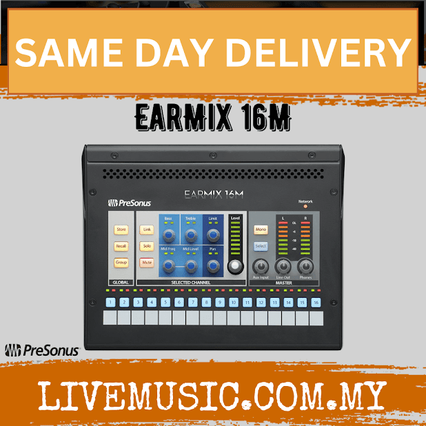 PreSonus EarMix 16M AVB Personal Monitor Mixer