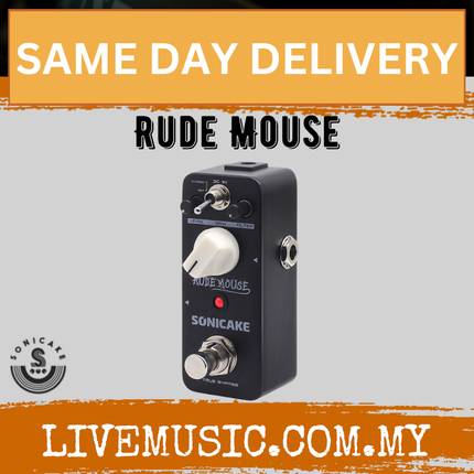 Sonicake Rude QSS-18 Mouse True Bypass Underground Overdrive Rock Distortion Fuzz Guitar Effects Pedal ( QSS18 QSS 18 )