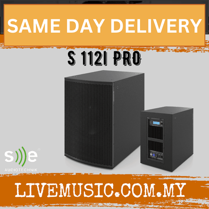 SE Audiotechnik S 112i Active Subwoofer With DSP - Black (S-112i S112i)