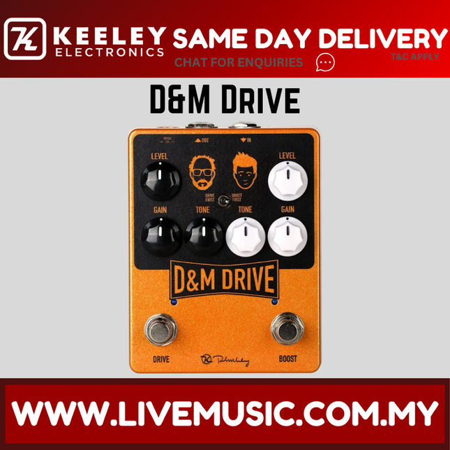 Keeley D&M Drive Guitar Effects Pedal