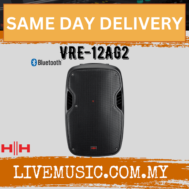 HH Electronic VECTOR VRE-12AG2 800W Active PA Speaker With Speaker Stand And Cable ( VRE12AG2 / VRE 12AG2 )