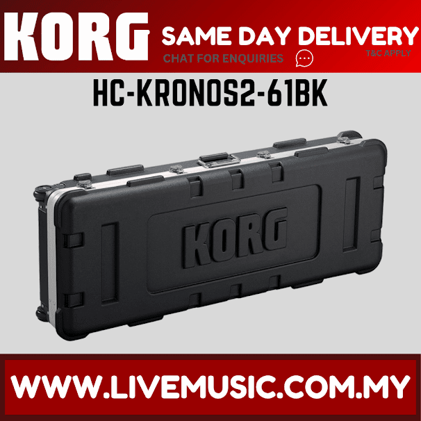 Korg HC-KRONOS2 61 Fitted Flight Hard Case Travel For 61 Key Kronos Keyboard ( HC KRONOS2 )